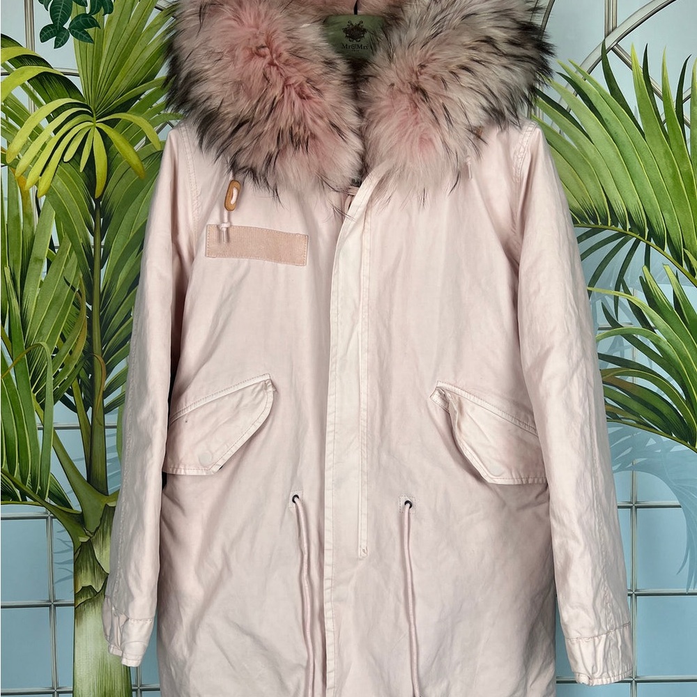 Mr & Mrs Italy White Fur-Trimmed Jacket